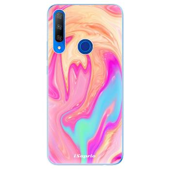 Odolné silikonové pouzdro iSaprio - Orange Liquid - Huawei Honor 9X