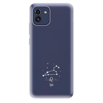 Odolné silikonové pouzdro iSaprio - čiré - Lev - Samsung Galaxy A03