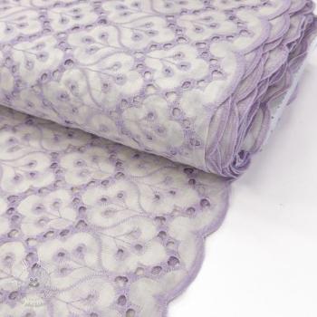 Bavlnená látka EMBROIDERY Lilian purple