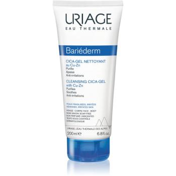 Uriage Bariéderm-CICA Cleansing Gel with Copper-Zinc zklidňující čisticí gel na popraskanou pokožku 200 ml