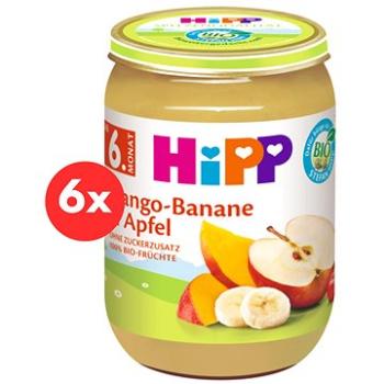 HiPP BIO Jablka s mangem a banány - 6× 190 g (4062300293786)