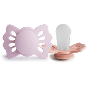 FRIGG Lucky Size 1:0-6 months dudlík Soft Lilac/Pretty in Peach 2 ks