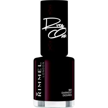 Rimmel 60 Seconds By Rita Ora rychleschnoucí lak na nehty odstín 901 Darkest Desires 8 ml