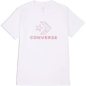 Converse SEASONAL STAR CHEVRON SS TEE Dámské tričko, bílá, velikost