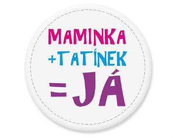 Placka magnet Maminka a tatínek