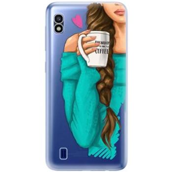 iSaprio My Coffe and Brunette Girl pro Samsung Galaxy A10 (coffbru-TPU2_GalA10)