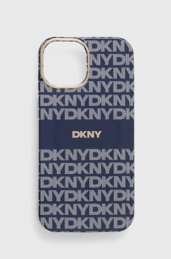 Obal na telefon Dkny iPhone 15 / 14 / 13 6.1 tmavomodrá barva, DKHMP15SHRHSEB