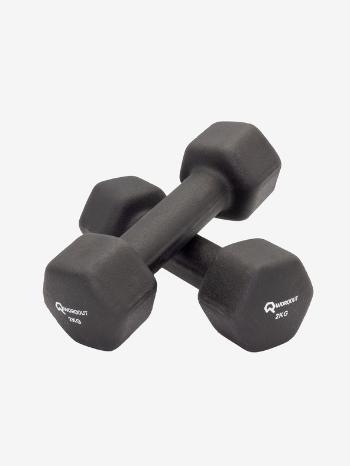 Worqout Neopren Dumbell 2kg Činky Černá