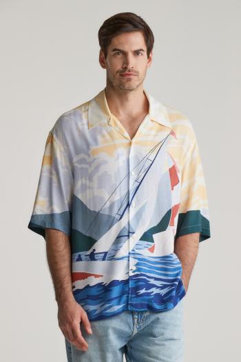 KOŠILE GANT REL SCENERY SAILING SHIRT RUBY RED