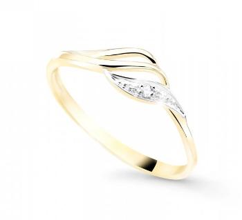Cutie Diamonds Jemný bicolor prsten ze zlata s diamanty DZ8023-00-X-1 48 mm