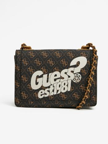 Guess Abey Convertible Xbody Flap Kabelka Hnědá