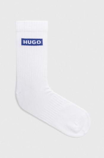 Ponožky Hugo Blue 3-pack pánské, bílá barva, 50523025