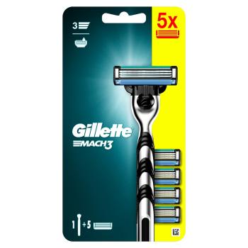 Gillette Mach3 pánský holicí strojek + 5 hlavic