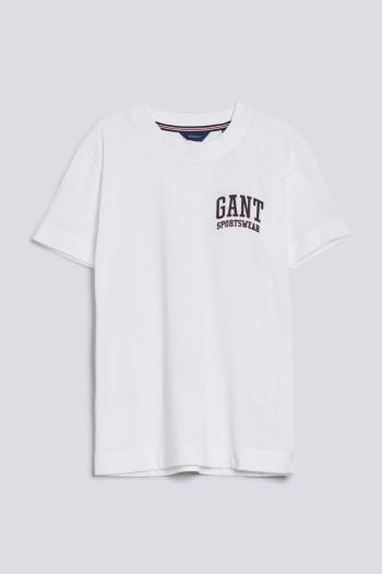 TRIČKO GANT D1. CREST SHIELD SS T-SHIRT WHITE