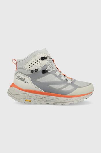 Boty Jack Wolfskin Terraventure Texapore Mid dámské, tyrkysová barva, zateplené