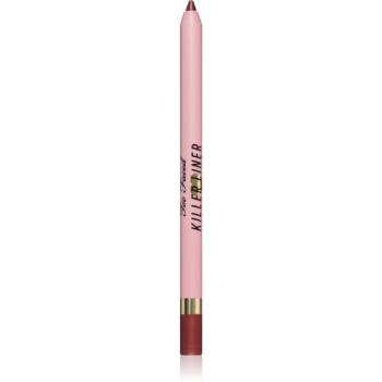 Too Faced Killer Liner 36 Hour Waterproof Gel Eyeliner Pencil voděodolná gelová tužka na oči pro dlouhotrvající efekt odstín Metallic Burgundy 1,2 g