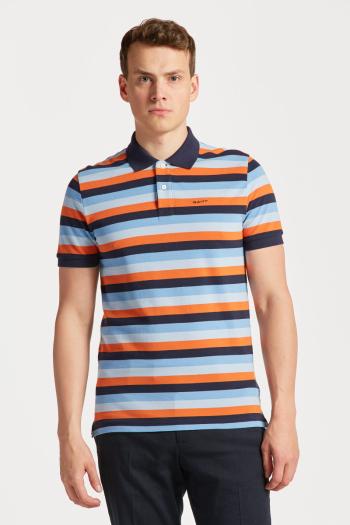 POLOKOŠILE GANT MULTI STRIPE SS PIQUE MULTICOLOR