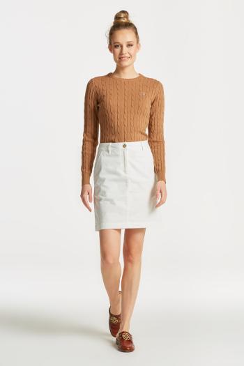 SUKNĚ GANT CHINO SKIRT EGGSHELL