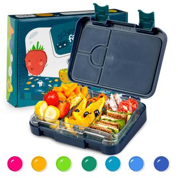 Klarstein Junior Lunchbox, 6 přihrádek, 21,3 x 15 x 4,5 cm (Š x V x H), bez BPA