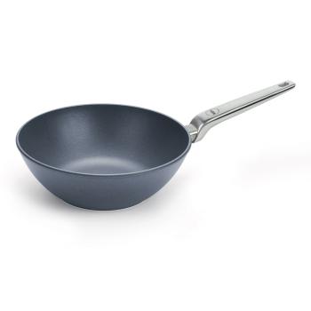 Titanová indukční pánev Wok O 26 cm s nerezovou rukojetí Diamond Lite PRO WOLL