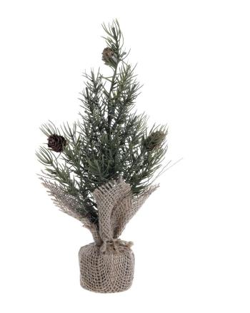 Zelený vánoční borovicový stromek v jutě Fleur Pine Tree - 25 cm 39098200