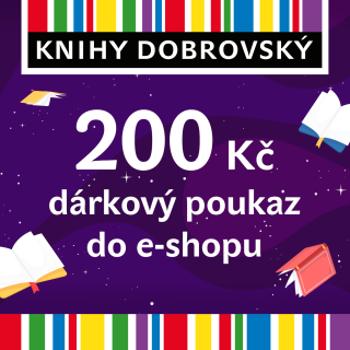 Knihomolská e-shopová dárková poukázka 200 Kč