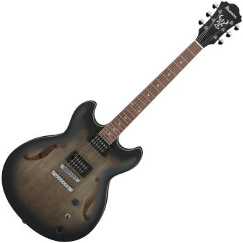 Ibanez AS53-TKF Transparent Black Flat Semiakustická kytara