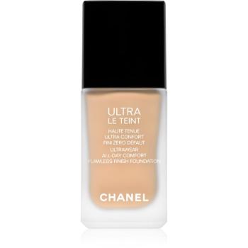 Chanel Ultra Le Teint Flawless Finish Foundation dlouhotrvající matující make-up pro sjednocení barevného tónu pleti odstín 30 Beige 30 ml