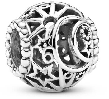 Pandora Stříbrný korálek Slunce, hvězdy a měsíc Openwork 799183C00