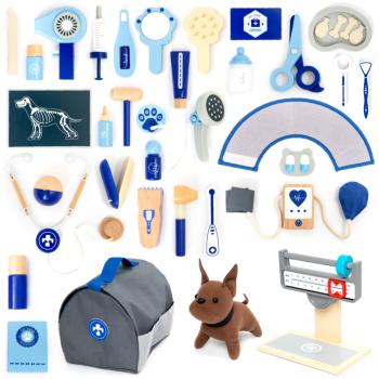 UMU Toys Veterinary set aktivity hračka ze dřeva Blue 3y+ 1 ks