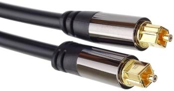 Optikai kábel PremiumCord Kábel Toslink M/M, OD: 6 mm, Gold 2 m