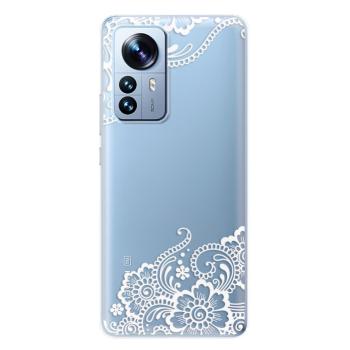 Odolné silikonové pouzdro iSaprio - White Lace 02 - Xiaomi 12 Pro