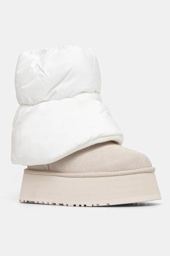 Sněhule UGG Classic Mini Dipper Puffer bílá barva, 1158275-WCRM