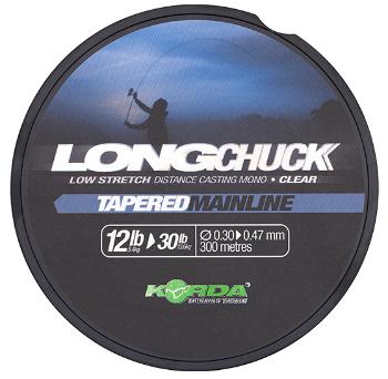 Korda vlasec longchuck tapered mainline clear 300 m - 0,30-0,47 mm 12-30 lb