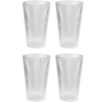 Sklenice na long drink PILASTRO 350 ml, sada 4 ks, čirá, Stelton