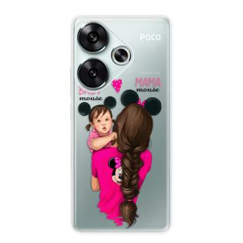 Odolné silikonové pouzdro iSaprio - Mama Mouse Brunette and Girl - Poco F6