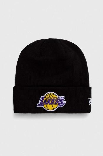 Čepice New Era černá barva, LOS ANGELES LAKERS