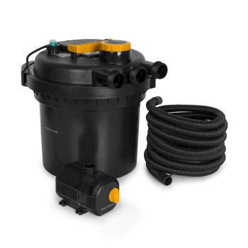 Waldbeck Aquaklar, set tlakového filtru do jezírka, 11W UV-C čistič, 35W pumpa, 5 m hadice