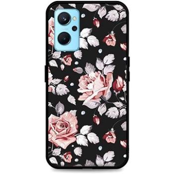 TopQ Kryt LUXURY Realme 9i pevný Black Roses 71060 (Sun-71060)