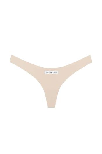 Tanga GOD SAVE QUEENS SECOND SKIN THONG béžová barva, GSQ-135-124