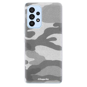 Odolné silikonové pouzdro iSaprio - Gray Camuflage 02 - Samsung Galaxy A73 5G