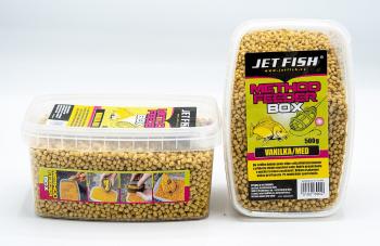 Jet fish pelety feeder method box 500 g - vanilka med