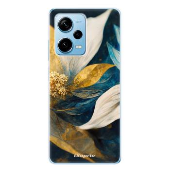 Odolné silikonové pouzdro iSaprio - Gold Petals - Xiaomi Redmi Note 12 Pro+ 5G