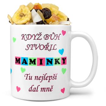 Hrnek Když bůh stvořil maminky (Náplň hrníčku: Tropická směs)