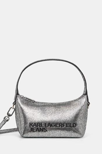 Kabelka Karl Lagerfeld Jeans stříbrná barva, 246J3096