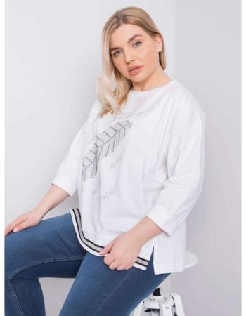 Dámská halenka plus size LIV bílá 