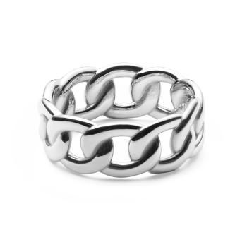 Daniel Wellington Elegantní ocelový prsten Chunky Chain DW0040084 56 mm
