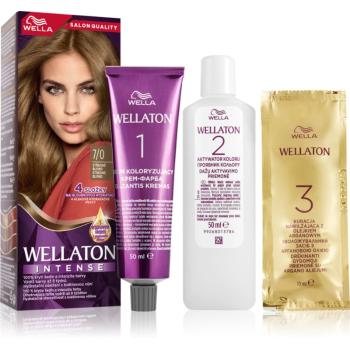 Wella Wellaton Intense permanentní barva na vlasy s arganovým olejem odstín 7/0 Medium Blonde 1 ks