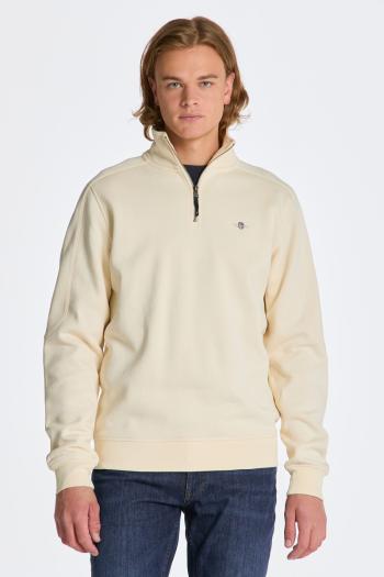 MIKINA GANT SHIELD HALF ZIP CREAM