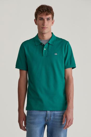 POLOKOŠILE GANT REG SHIELD SS PIQUE POLO DEEP FOREST GREEN